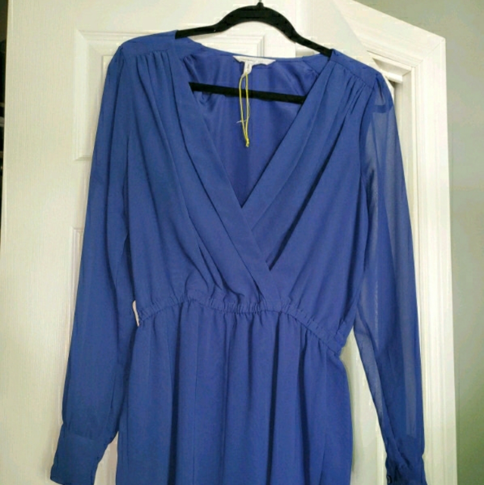 New BCBG Romper Nwot BCBG chiffon romper